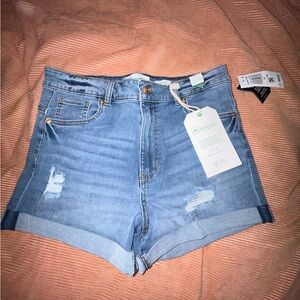 Light Wash Jean Shorts